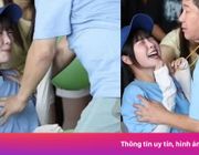 Nam MC bị chỉ trích dữ dội vì chạm ngực nữ trợ lý
