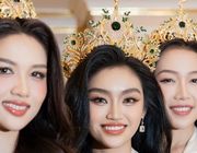 Hoa hậu Yến Nhi đọ sắc 4 á hậu