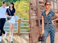 Bà xã Đăng Khôi dát hàng hiệu những ngày đầu được ra phố