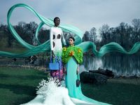 BST “La Peinture” - NTK Phan Đăng Hoàng khai thác vẽ 3D trên tranh Lê Phổ
