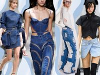 Thời trang denim đang làm mưa làm gió tại Tuần lễ thời trang Paris