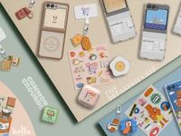 Bộ sưu tập phụ kiện Galaxy Z Flip5 mang chủ đề "The Breakfast Café"