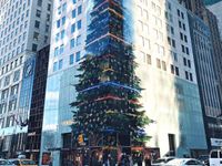 Cây thông ảo của Louis Vuitton tại tòa nhà 12 tầng ở New York
