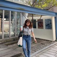 giày búp bê móng ngựa màu tím