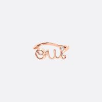 Oui Ring Rose Gold and Diamond | DIOR