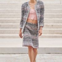 áo tweed chanel haute couture thu đông 2021