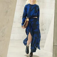 stella mccartney đầm xanh xẻ