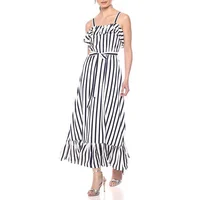 hình ảnh cách mặc váy maxi cho người thấp