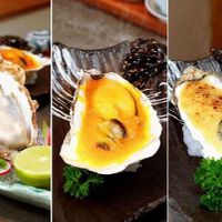 3 món hàu với 3 phong cách chế biến khác nhau mang lại hương vị tươi mới thuần khiết trong Magaki Sashimi, nướng sốt béo thơm đậm đà dưới phiên bản Cheese Yaki (nướng phô mai) và Miso Yaki (nướng sốt Miso).
