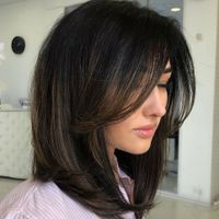 Tóc Fringe Mid Bob