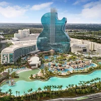 Siêu khách sạn hình đàn guitar nơi Khánh Vân tham dự Miss Universe