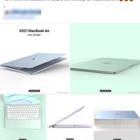 Thông tin MacBook Air 2021 có thể sẽ có 7 màu sắc khiến nhiều người xôn xao (Ảnh chụp màn hình)