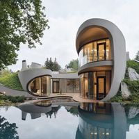 Niko Architect gây ấn tượng với ngôi nhà có tường cong lượn tựa dòng chảy của nước