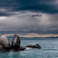 Split Apple Rock, New Zealand