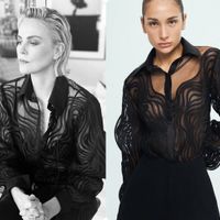 Mỹ nhân Fast & Furious - Charlize Theron diện sơ mi xuyên thấu của NTK Công Trí trên sóng truyền hình Mỹ-4