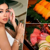 Mục sở thị bữa tiệc Sashimi cao cấp tại gia của Tiên Nguyễn