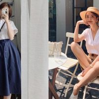 Gợi ý hay ho cho nàng yêu thích áo sơ mi tay ngắn