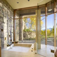 Thiết kế nội thất đẹp lạ cùng bồn tắm chìm, biến phòng tắm thành spa sang chảnh-2