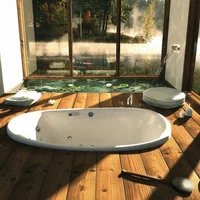 Thiết kế nội thất đẹp lạ cùng bồn tắm chìm, biến phòng tắm thành spa sang chảnh-3