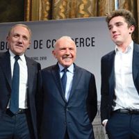 Từ trái qua: François-Henri Pinault, François Pinault và François III