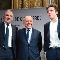 Từ trái qua: François-Henri Pinault, François Pinault và François III