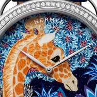 195 mảnh gỗ khảm thủ công trên mặt đồng hồ Hermès Arceau The Three Graces-2