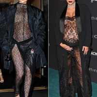 Thời trang đầm bầu xuyên thấu của nữ triệu phú Kylie Jenner-4