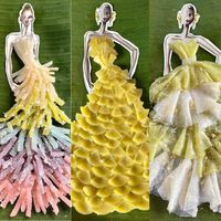 Nguyễn Minh Công thiết kế đầm công chúa bằng những món bánh Nam Bộ