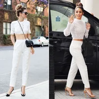 Cách mix quần trắng và áo sao cho sành điệu, thu hút-3