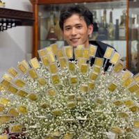 Anh Đ. rất hào hứng trước thành quả của mình. (Ảnh chụp màn hình: TikTok V.M.Đ)