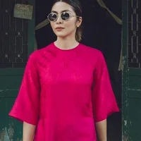 Tăng Thanh Hà diện áo dài mỗi năm vào dịp Tết đơn giản nhưng rất sang