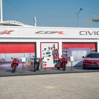 Khu vực trưng bày xe tại Honda Thankday