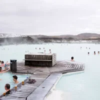 Người dân ở Blue Lagoon, Iceland