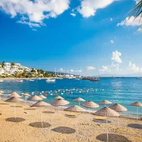Bãi biển ở thành phố Bodrum của Thổ Nhĩ Kỳ
