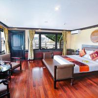 Phòng nghỉ trên di thuyền rất rộng rãi, không gian rộng mở