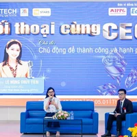 Doanh nhân Lê Hồng Thuỷ Tiên tham gia chương trình Đối thoại cùng CEO tại HUTECH