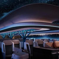 Airspace Cabin Vision 2035+ máy bay với trần cabin trong suốt