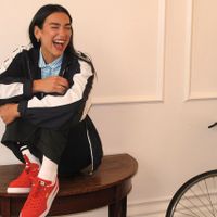 dua lipa puma lookbook clothes tops trainers sneakers