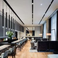 Quầy bar ở sảnh của Boho Praha