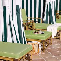 Chi tiết lều ghế hồ bơi tại The Inn at Rancho Santa Fe