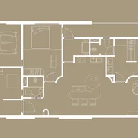 Căn hộ sử dụng vật liệu lấp lánh