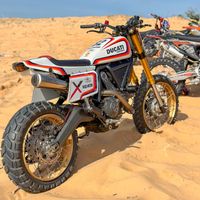 Chất chơi Ducati Scrambler độ Dirt Track tranh tài tại HTV Challenge 2023
