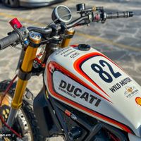 Chất chơi Ducati Scrambler độ Dirt Track tranh tài tại HTV Challenge 2023