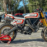Chất chơi Ducati Scrambler độ Dirt Track tranh tài tại HTV Challenge 2023