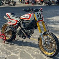 Chất chơi Ducati Scrambler độ Dirt Track tranh tài tại HTV Challenge 2023