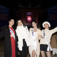 Hoàng Nhung nổi bật trong các hoạt động tại Hoa hậu Hoàn vũ Việt Nam 2023