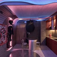 Căn hộ 86 m2 mô phỏng không gian vũ trụ