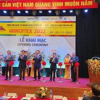 hình ảnh về lễ khai mạc triển lãm Công nghiệp Dệt May – Thiết bị và Nguyên phụ liệu