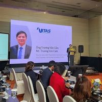 ông Trương Văn Cẩm phát biểu về các thách thức với các doanh nghiệp Dệt May trong thực thi việc tra soát chuỗi cung ứng