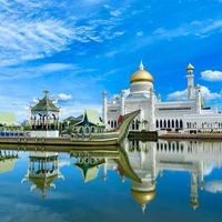 Nhà thờ Hồi giáo Omar Ali Saifuddien Ảnh: @j._lau.